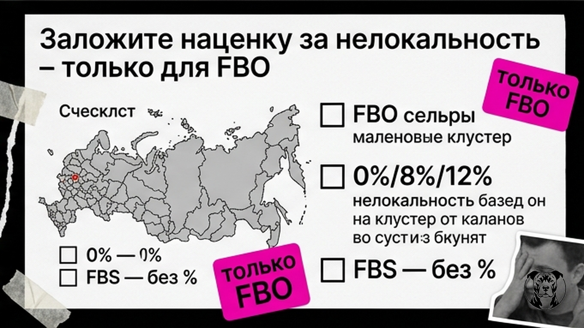 Чеклист наценки за нелокальную продажу Ozon FBO