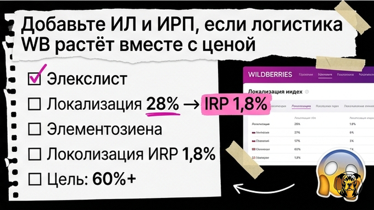 Чеклист: как учесть ИЛ и ИРП в строке логистики Wildberries