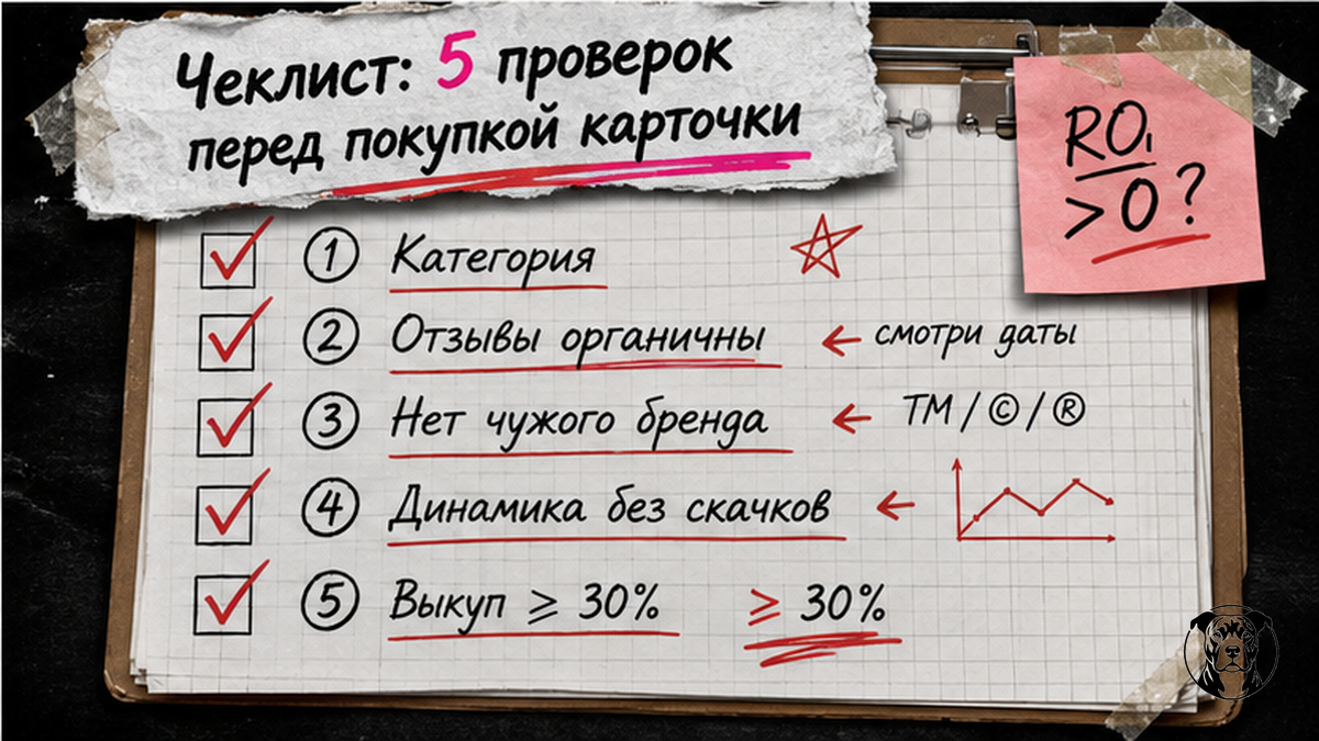 Чеклист из 5 пунктов для проверки карточки перед покупкой на бирже Wildberries
