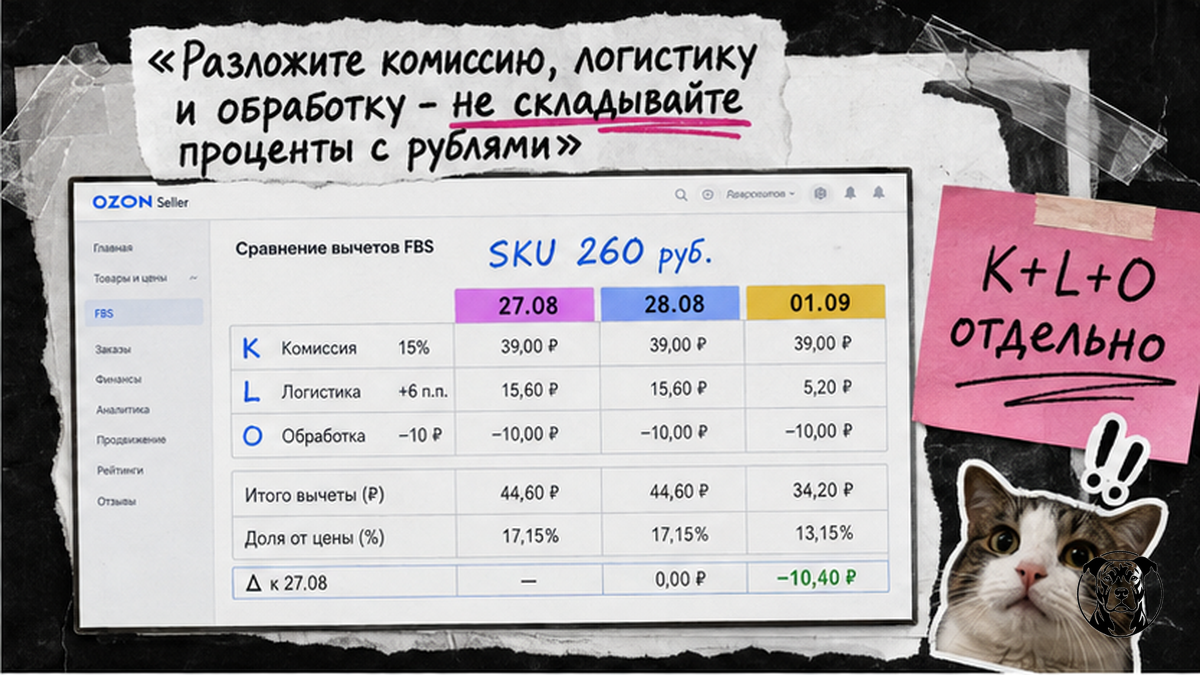 Таблица К, L, O по трём датам — не складывайте проценты с рублями
